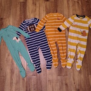 Carters Footed Pj's LOT of 4 size 3t/t389